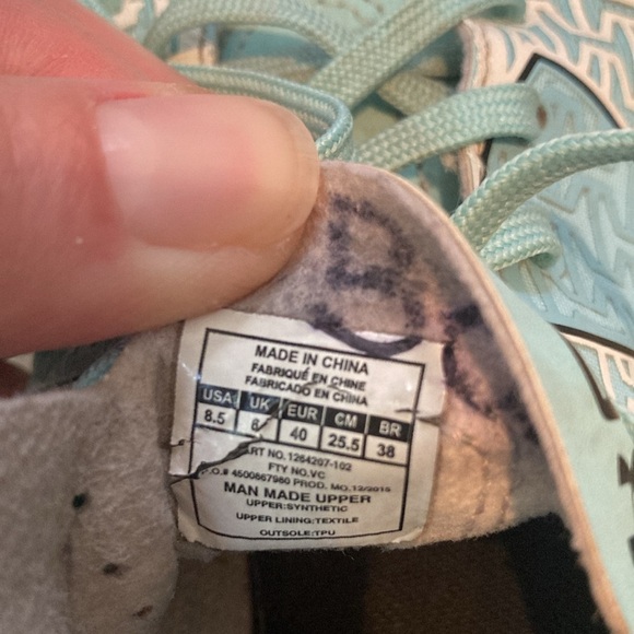 Under Armour force blue and white cleats. In good shape. - Picture 6 of 7